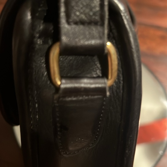COACH Vintage Leather Crossbody Bag Black - Picture 9 of 14